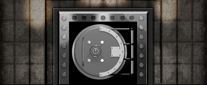 Closed Bank Vault