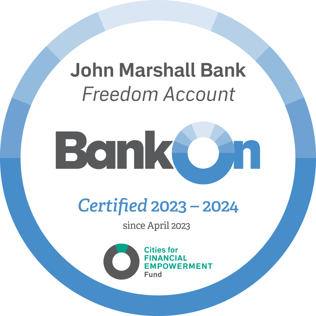 John Marshall Bank's Freedom Checking Account Meets the Bank On National Account Standards